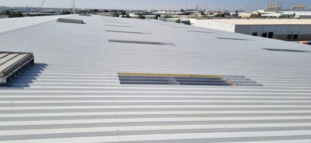 Sandwich panel roofing